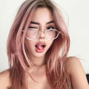 Vintage Inspired Oversized Clear Round Glasses